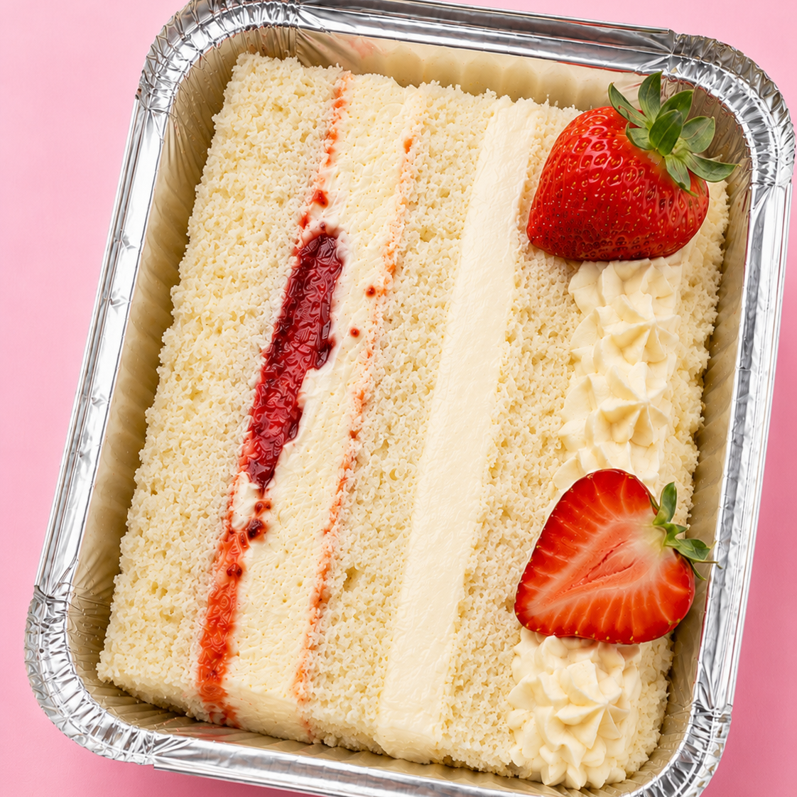 Bolo de Morango com Ninho